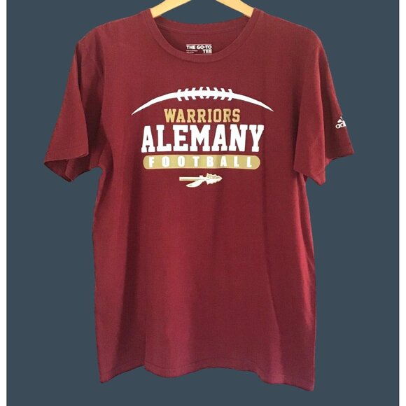 ADIDAS- THE GO TO TEE- MENS ALEMANY GRAPHIC 100% COTTON SHORT SLEEVE T-SHIRT SIZ - Picture 1 of 6